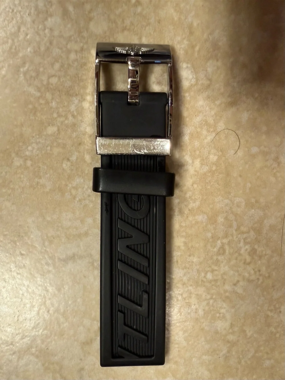 Breitling Diver Pro Black Rubber Watch Strap Band & Buckle 20mm (20-18)